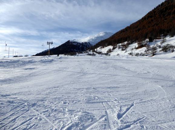 Leichte Skipiste Geschinen