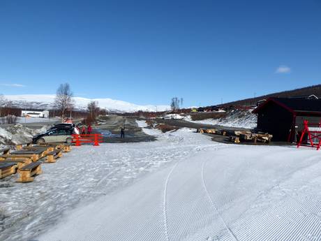 Västerbotten: Anfahrt in Skigebiete und Parken an Skigebieten – Anfahrt, Parken Hemavan