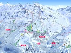 Pistenplan Alpe d'Huez
