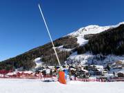 Beschneiung des Murmi Snowparks