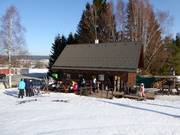 Hütte an der Talstation Bedřichovka