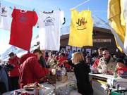 An der Gletscherhütte herrscht stets super Stimmung