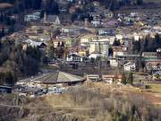 Blick auf den Ort Cavalese