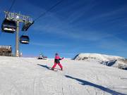 Leiche Piste an der 10er-Kabinenbahn Naifjoch