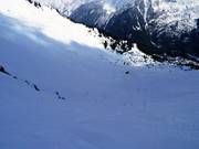 Schwere Abfahrt Bouquetins