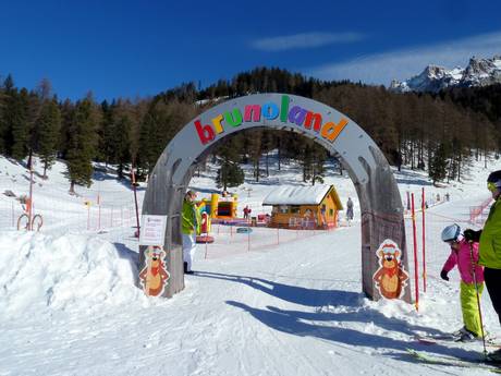 Familienskigebiete Val di Fiemme (Fleimstal) – Familien und Kinder Latemar – Obereggen/Pampeago/Predazzo