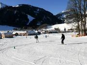 Leichte Piste am Ahornlift im Tal