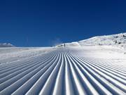 Perfekt präparierte Piste im Skigebiet Grimentz/Zinal