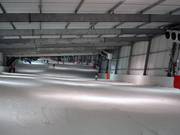 Im oberen Teil ist die Piste etwas steiler