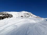 Blick vom Mattenlift über das Skigebiet Bellwald
