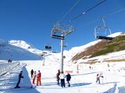 Anfängerbereich in Les Agudes Village mit Förderband