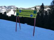 Klare Ausschilderung