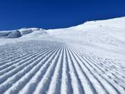 Sehr gute Pistenpräparierung in Vals