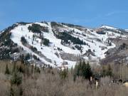 Blick auf das Skigebiet Buttermilk Mountain