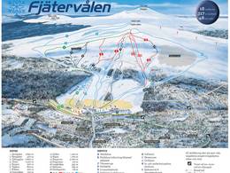 Pistenplan Fjätervålen