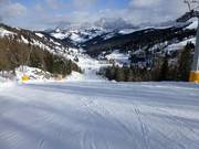 Piste von Arabba zum Campolongo Pass