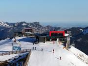 Steinplatte (1.860 m) mit den 6er-Sesselbahnen Plattenkogel und Bäreck