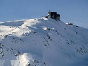 Extremes Terrain am Weissfluhgipfel