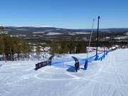 Speed Ski im unteren Teil der World Cup Piste