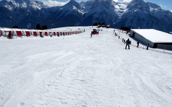 Skigebiete für Anfänger im Unterengadin – Anfänger Scuol – Motta Naluns