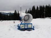 Schneekanone in Megève