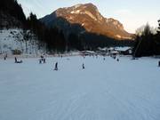 Leichte Piste am Übungs-Seillift