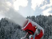 Schneekanone an den Wankliften