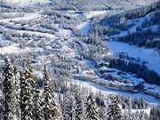 Blick auf die Unterkünfte in und am Sun Peaks Village