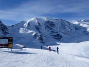 Bergstation Diavolezza: Blick auf den Piz Palü (3900 m)
