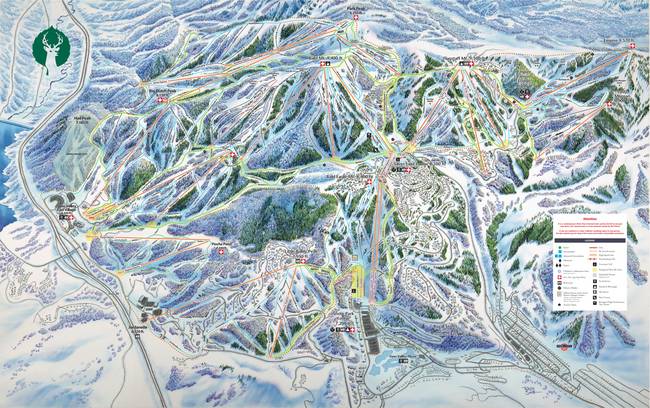 Deer Valley Winter Trail Map