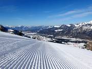 Sehr gute Pistenpräparierung in Hochkössen