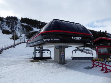 Skilifte/Seilbahnen Vemdalen – Lifte/Seilbahnen Klövsjö/Storhogna