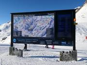 Informationsanzeige bei der Schlossalmbahn