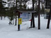 Pistenplan an der Bergstation