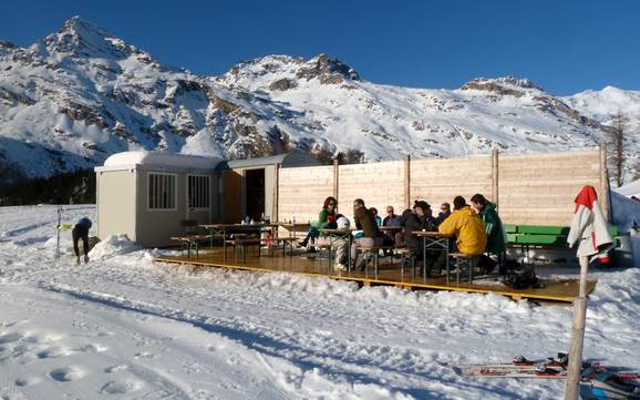 Hütten, Bergrestaurants  Bregaglia Engadin – Bergrestaurants, Hütten Aela – Maloja