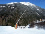 Schneelanze an der Talabfahrt