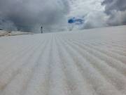 Sehr gute Pistenpräparierung auf der Piste Livrio -Trincerone