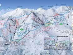Pistenplan Orcières Merlette 1850