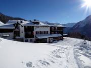 Der Panoramagasthof Kristberg mitten im Skigebiet