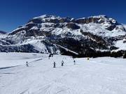 Leichte Piste Cherz I beim Passo Campolongo