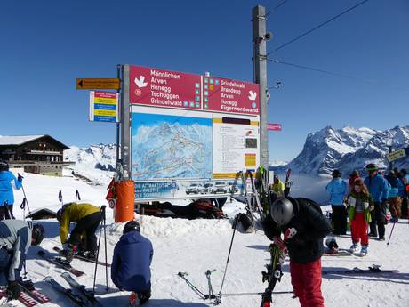 Lauterbrunnental: Orientierung in Skigebieten – Orientierung Kleine Scheidegg/Männlichen – Grindelwald/Wengen