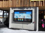 Pistentafel an der Talstation in Andermatt