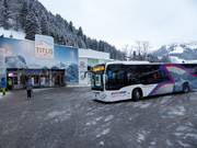 Kostenfreier Skibus an der Talstation Titlis