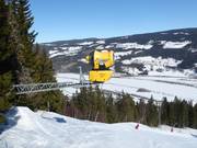 Leistungsfähige Schneekanone in Kvitfjell