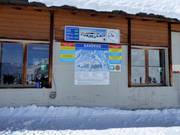 Pistenplan an der Station Gandegg