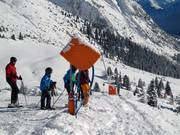 Schneekanonen im Gaistal