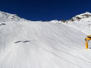 Präparierte Piste am Giggijoch