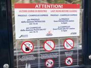 Informationen zur Verbindung in der Gondelbahn