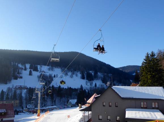 Portášky - 3er Sesselbahn fix geklemmt