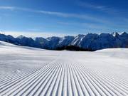 Sehr gute Pistenpräparierung